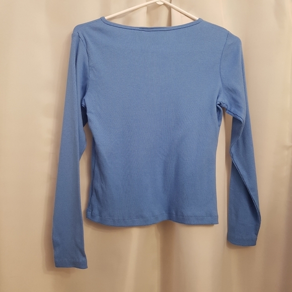 Vineyard Vines Henley light blue large 16-18 check measurements - Picture 3 of 5